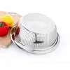 Acero inoxidable no magnético lavabo de drenaje perforado borde ancho lavabo multiusos lavabo engrosado para lavar arroz lavabo para frutas venta al por mayor fábrica de Chao'an