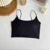 Camisola Nueva de Seda Helada de Verano para Mujer Todo en Uno Simple Ajustada Hermoso Espalda Tubo Superior Corto para Usar como Exterior