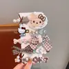 2025 Novo Grampo de Cabelo com Pelúcia Outono e Inverno Grampo de Cabelo Gato Marrom Acessório de Cabeça Desenho Animado Bebê Presilha Bico de Pato Acessórios de Cabelo para Meninas