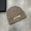 Nuevo Gorro de Punto de Moda Versátil Holgado con Etiqueta Larga para Mujer, Gorro de Punto Adelgazante para Cara para Otoño e Invierno, Gorro de Punto Cálido para Exteriores