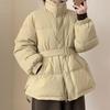 Chaqueta Puffer Corta para Mujer, Estilo Coreano, Moderna, Versátil, Casual, Corte Holgado, Adelgazante, Top Cálido