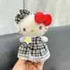 En Stock Al Por Mayor Ropa para Muñecas Kt Mini Atuendos Lindo Vestido Pequeño de Cuadros Ropa para Muñecas de 10 cm para Niñas