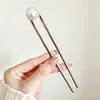 Grampo de Cabelo Vintage para Mulheres, Grampo de Cabelo Metálico de Alta Qualidade em Forma de U com Peônia, Grampo Sofisticado de Nicho, Acessório de Cabelo Estilo Antigo Venda por Atacado