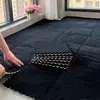Dropshipping Transfronterizo de Alfombras Patchwork de Felpa para Dormitorios, Corte Libre, Lavables a Máquina, Cómodas Alfombras de Terciopelo de Algodón para Salas de Estar