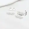 Chapado en Oro de 14K Color Duradero Circonita Múltiples Agujeros Tres Filas Separador de Cuentas Broche Pulsera DIY Collar Accesorios D43
