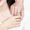 Anillo de Pareja Runxin Nueva Princesa y Caballero Moda para Hombres y Mujeres Anillo Versátil para Hombres y Mujeres Regalo Conmemorativo del Día de San Valentín