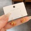 Pendientes Grand Jedali Folu Gourd con gancho para la oreja para mujer, elegantes, de alta gama y combinables, de celebridades de Internet, nuevos pendientes de moda 2024