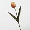 Tulipanes Artificiales de Gama Alta Flores Falsas Tulipanes de Huevo de Tallo Largo de Otoño Mesa de Comedor Decoración de Boda Adornos de Ramo Venta al por Mayor para Exportación