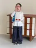 Top de Manga Larga para Niñas Aimobebbe, Estilo Coreano, Suave y Liso, Costilla de Lyocell, Dulce, Capas, Encaje Delicado, Patchwork