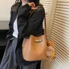 Bolso Pequeño Retro de Gama Alta para Mujer 2025 Nueva Moda Versátil Bolso Cruzado Exquisito Bolso de Hombro Único Bolso Cubo