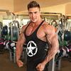 Amazon Fitness Vest Treinamento Muscular Masculino Solto I-Character Esportes Corrida Sling Obstáculo Algodão Sem Mangas Moda Masculina