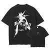 Camiseta Sung Jin Woo Transfronteriza Aliexpress Anime Talla S - Solo - Camiseta de Algodón Lavada Retro Plana
