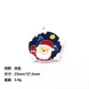 Adornos de gota de aceite de Navidad Guantes de Papá Noel Calcetines Colgante de hombre de jengibre Pendientes colgantes DIY Accesorios de aleación