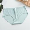 Calcinha Feminina Seamless de Cintura Média, Térmica Escovada, Controle de Barriga, Forro Respirável de Algodão Puro no Gancho, Design Invisível Levanta Bumbum