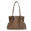 Bolso Tote Retro de Gran Capacidad para Debajo del Brazo para Mujer 2026 Otoño Nuevo Bolso de Hombro Pequeño de Nicho Simple Bolso de Mano para el Trabajo