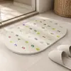 Tapetes de piso de terra de diatomáceas rígidos feitos sob medida para banheiros, tapetes absorventes, tapetes antiderrapantes para uso doméstico, tapetes de piso de terra de diatomáceas naturais
