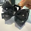 Presilha de Cabelo Exquisita Estilo Coreano Pequeno Laço Brilho Strass Presilha de Garra Grande Acessórios de Cabelo Adornos de Cabeça Presilha de Cabelo Temperamento Presilha de Cabelo Versátil