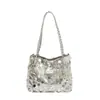 Diseño de Moda Bolso de Axila Tendencia Personalidad Bolso Grande de Lentejuelas 2025 Nuevo Casual Gran Capacidad Bolso de Hombro