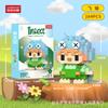 Compatible con Bloques de Construcción de Micropartículas Lego Linda Muñeca de Dibujos Animados Educativo para Niños Ensamblaje Adornos Colgantes de Escritorio Juguete