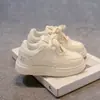 Zapatillas de Skate de Caña Baja para Niños Grandes Otoño Nuevo Estilo Suela Suave Modernas Deportivas Casual Versátiles Blancas para Niñas