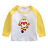 Camiseta de manga larga para niño, primavera y otoño 2023, nueva camiseta de fondo de moda para niños, ropa de moda para niños