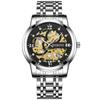 Reloj de diamantes huecos al por mayor de fábrica Binbang, moda moderna, luminoso, reloj no mecánico, reloj para hombre, para hombre, transfronterizo