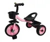 Triciclo Bicicleta Infantil Bicicleta Infantil 2-6 Anos Carrinho Pedal Anti-Tombamento Triciclo de Bebê com Balde
