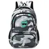 Estudiante de preparatoria Mochila Escolar Moda Personalizada Camuflaje Mochila Resistente al Desgaste Gran Capacidad Mochila para Hombres y Mujeres Mayoreo