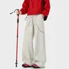 Pantalones Casuales de Verano y Primavera Estilo Americano con Costuras Visibles Secado Rápido Unisex Versátiles Rectos Sueltos para Exteriores Senderismo