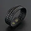 Pulsera de cuero tejida a mano para hombre, de amplia exportación y comercio exterior, de moda, popular entre Europa y Estados Unidos, suministro transfronterizo al por mayor.