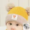 Gorro para Bebé de 0 a 3 Años Invierno Recién Nacido Engrosado Cálido Forrado de Felpa Gorro para Niños y Niñas Pequeños con Protección para Orejas