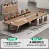 Mesa de Conferencias Mesa Larga Muebles de Oficina Simples Modernos Mesa de Entrenamiento para Negociación Mesa Grande de Recepción de Oficina Combinación