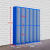 Estante de ropa multicapa para combinación de colores, estante de almacenamiento de hierro, estante de exhibición para almacén de comercio electrónico, estante de almacenamiento