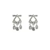 Delicado e Doce~ Artesanato Exquisito com Brincos de Franja com Diamantes Cintilantes Microincrustados para Mulheres, Realçando a Elegância e Efeito Emagrecedor, Mostrando Individualidade e Estilo Fashion
