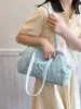 Bolsa Boston Portátil Estilo Coreano para Mulheres, Bolsa de Ombro/Axila Fashion com Laço, Bolsa Tote Grande Capacidade para o Dia a Dia