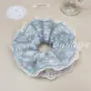 Scrunchie de Alto Padrão Estilo Fresco com Renda Floral Bordada Acessórios de Cabelo para Mulheres, Novo Ornamento de Cabelo Estilo Coreano 2026