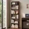 Estante de Armazenamento para Estudo em Casa Prateleira Multifuncional de Chão com Apoio na Parede Estante Integrada para Livros Prateleira Simples para Armazenamento na Sala de Estar
