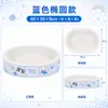 Nuevo rascador para gatos de cartón corrugado blanco con forma ovalada, no suelta pelusa, cama integrada para gatos y perros, apto para todas las estaciones, resistente a los arañazos y duradero