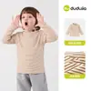 [Colección de Ropa Interior] Camiseta de Manga Larga para Bebé Dudu, Ropa Interior de Otoño para Niños, Top de Capa Base para Niñas, Ropa para Niños
