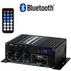 AK370 Mini Amplificador de Potência Pequeno Casa Carro Slot para Cartão Multifuncional Amplificador Bluetooth 12V