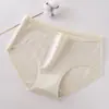 Ropa Interior de Grado Médico para Mujer Algodón Puro 10A Antibacteriana Entrepierna Larga Cintura Media Algodón Crudo Algodón de Bebé Clase A Ropa Interior para Mujer Sin Marcas