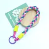 Correa de Muñeca Trenzada de Colores Estilo Ins Huayang con Hebilla Única, Correa Corta para Teléfono, Cadena para Asa de Bolso, Llavero