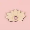 Base de Bola de Cristal de Madera Más Vendida Transfronteriza Soporte de Piedra Energética Estante de Exhibición Adorno Decoración de Madera Tótem Hoja
