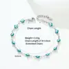 Pulsera Transfronteriza Ojo de Demonio Cruzado Europeo Americano de Oriente Medio Acero Inoxidable Moda Ojo de Aceite Goteante Joyería Personalizada Unisex