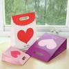 Bolsa de hebilla de retorno de boda roja Día de San Valentín amor Voltear bolsa de regalo de papel cálido Moda bolsa de dulces de boda