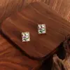 Pendientes de Perla Versátiles Estilo Pintura al Óleo Vintage Florales de Moda con Esmalte Pintado Pendientes de Diseño Dulce de Nicho para Mujer
