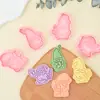 Moldes para Galletas Serie Gnomo de Navidad Diseño Pop-Up 3D Realista Herramientas de Horneado DIY para el Hogar