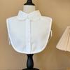 Cuello Falso de Gasa Verano Mujer Transpirable Blanco con Adorno de Encaje Cuello Versátil 2022 Nuevo Estilo Ropa Interior