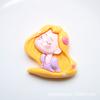 Accesorios de resina diy mediano princesa crema pegamento accesorios pinza para el cabello tocado material caja de almacenamiento pegatina para refrigerador parche
