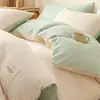Capa de edredom 100% algodão, peça única, algodão puro, 150x200x230, para dormitório estudantil, capa de cama de solteiro, adequada para todas as estações